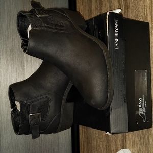 Lane Bryant wide calf Ascena Black booties